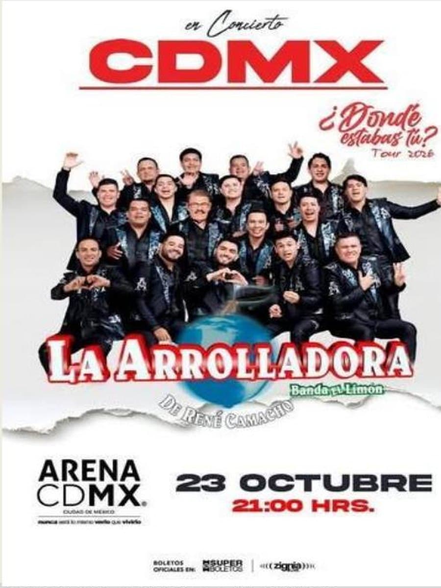 La Arrolladora Banda El Limón — cartel