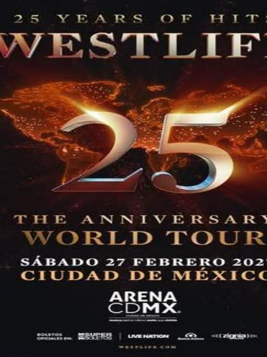 Westlife: 25 The Anniversary World Tour — cartel